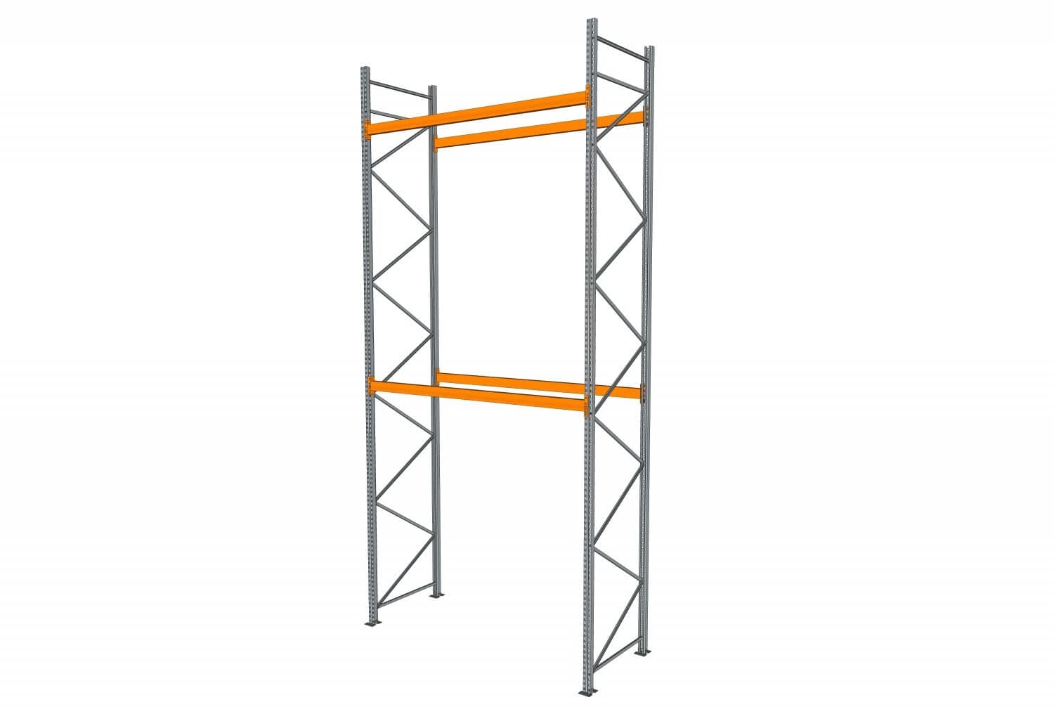 11,2 M PALLETSTELLING 3 M HOOG VOOR 36 EUROPALLETS VAN 250 KG.