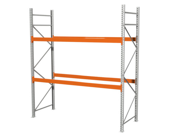 2,8 M PALLETSTELLING 3 M HOOG VOOR 9 EUROPALLETS VAN 500 KG. - Afbeelding 2