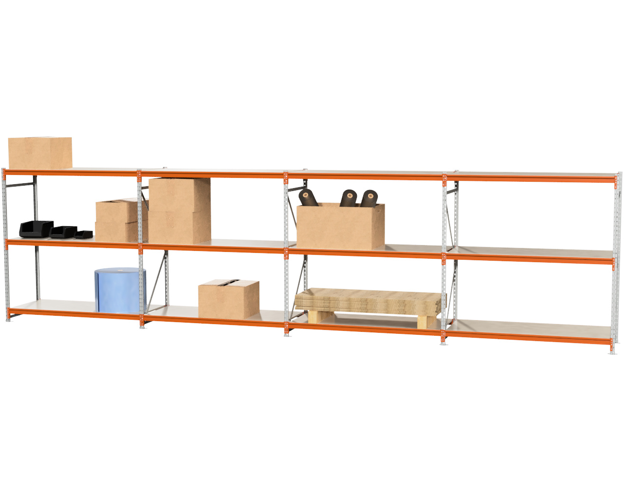 8,6 M GROOTVAKSTELLING 2 M HOOG MET 12 NIVEAU'S VAN 0,4 M DIEP