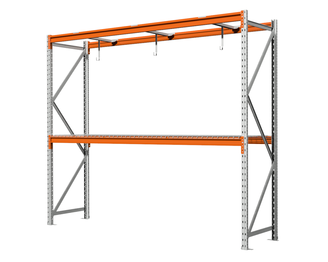 Acculaadstation 2,25 m lang, 1 m hoog, 0,6 m diep.