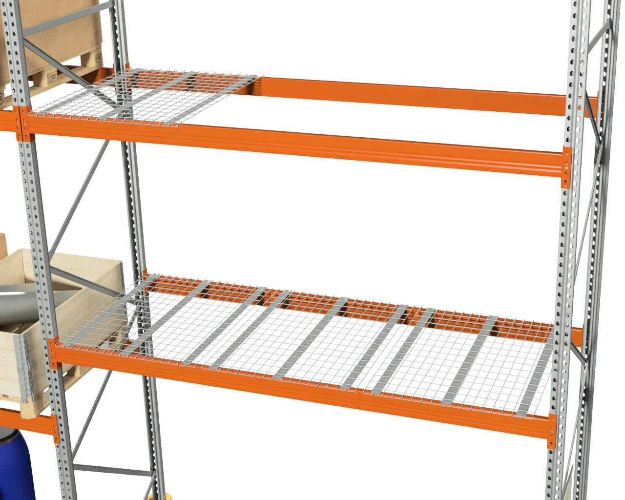 1 LOS LEGBORD NIVEAU, DRAADROOSTER STAAL, LENGTE 2,7 M, BREEDTE 1,1 M, 3 DELEN - Afbeelding 2