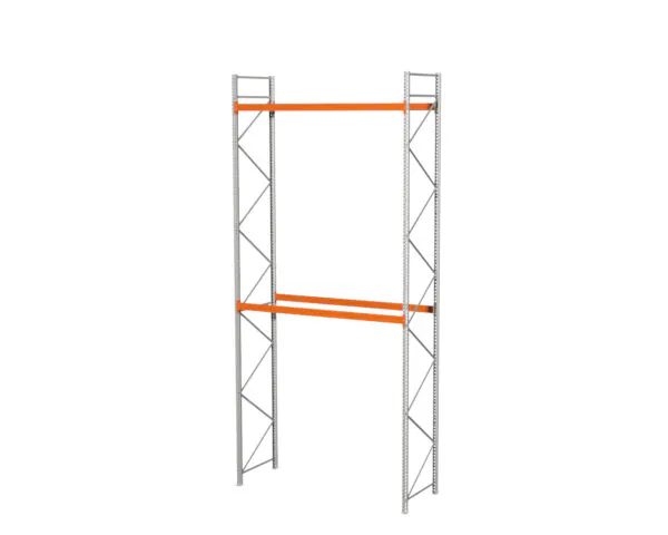 2,8 M PALLETSTELLING 6 M HOOG VOOR 9 EUROPALLETS VAN 750 KG. - Afbeelding 3