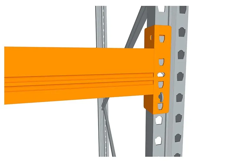 14 M PALLETSTELLING 5 M HOOG VOOR 45 EUROPALLETS VAN 1000 KG. 14 M PALLETSTELLING 5 M HOOG VOOR 45 EUROPALLETS VAN 1000 KG. - Afbeelding 4