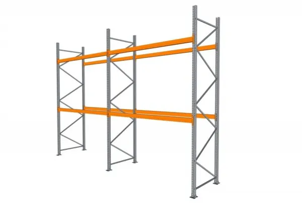5,6 M PALLETSTELLING 4 M HOOG VOOR 18 EUROPALLETS VAN 250 KG.