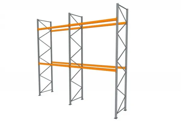 5,6 M PALLETSTELLING 5 M HOOG VOOR 18 EUROPALLETS VAN 500 KG.