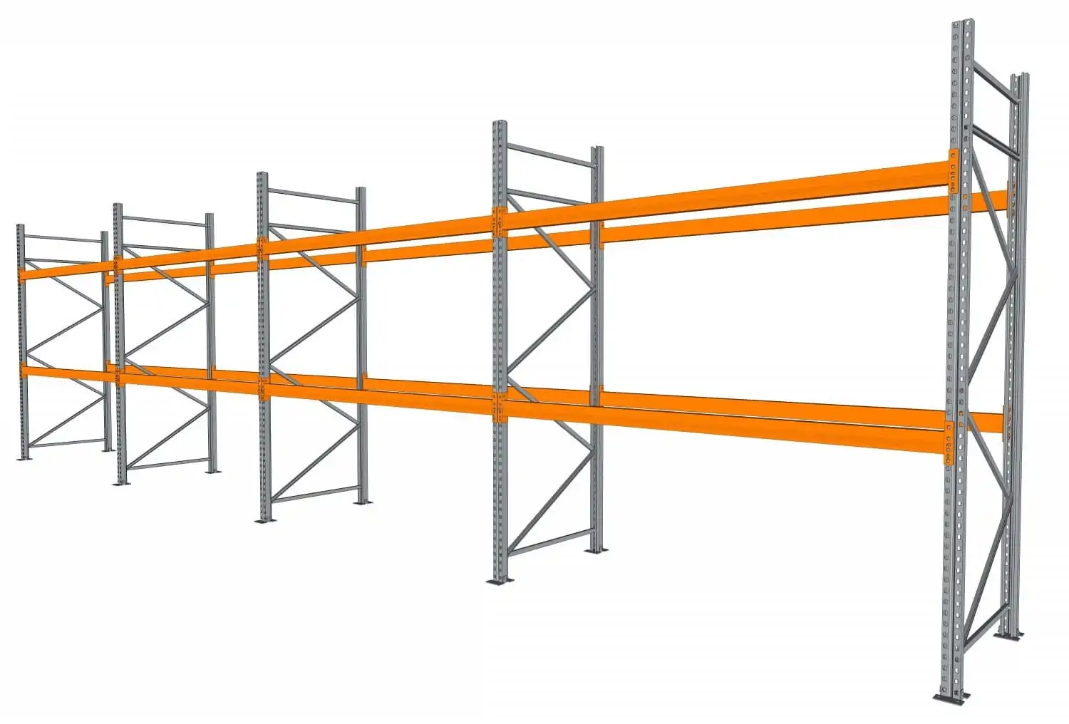 11,2 M PALLETSTELLING 3 M HOOG VOOR 36 EUROPALLETS VAN 750 KG.