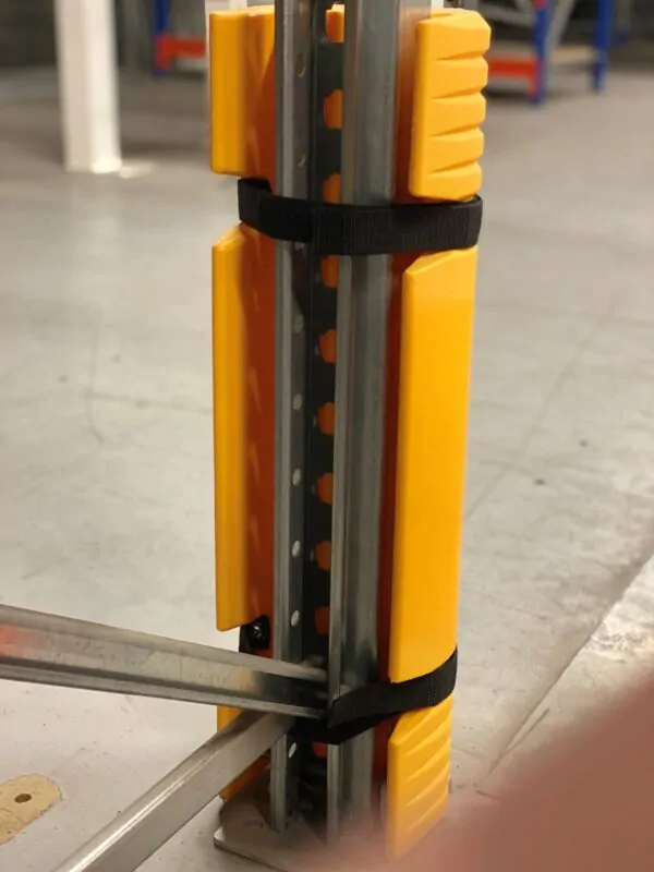 KUNSTSTOF STIJLBESCHERMER VOOR PALLETSTELLING, HOOGTE 0,55 M, KLEUR GEEL - Afbeelding 4