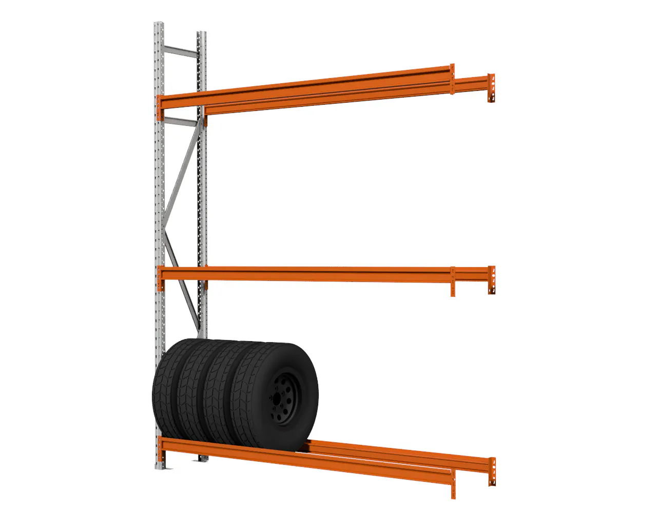 1,85 M AANBOUWSECTIE BANDENSTELLING 2,5 M HOOG MET 3 NIVEAU’S VAN 0,4 M DIEP