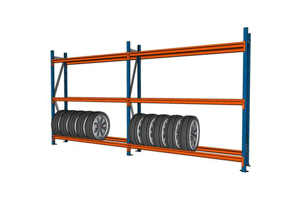 3,7 M BANDENSTELLING 2,5 M HOOG MET 3 NIVEAU'S VAN 0,4 M DIEP