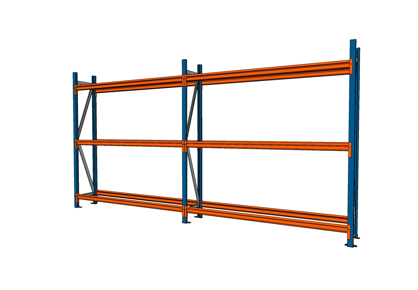 3,7 M BANDENSTELLING 3 M HOOG MET 3 NIVEAU'S VAN 0,4 M DIEP - Afbeelding 2