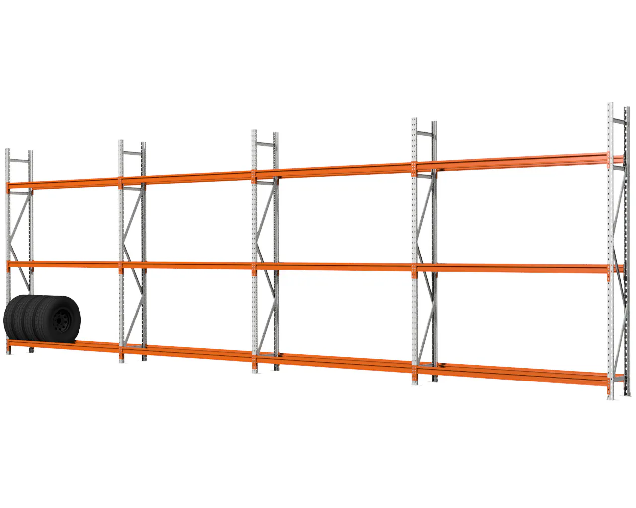 7,4 M BANDENSTELLING 2,5 M HOOG MET 3 NIVEAU’S VAN 0,4 M DIEP BANDENSTELLING 2,5M HOOG, 7,4M LANG, 3 NIVEAUS, 4 SECTIES, 0,4M DIEP