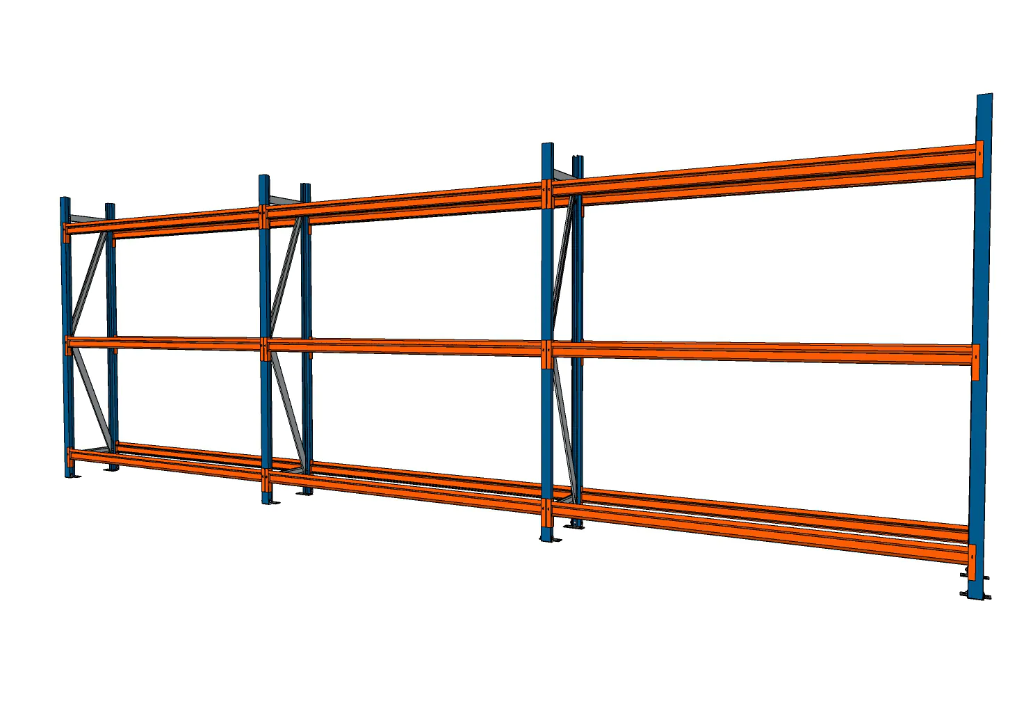 5,55 M BANDENSTELLING 3 M HOOG MET 3 NIVEAU'S VAN 0,4 M DIEP - Afbeelding 2