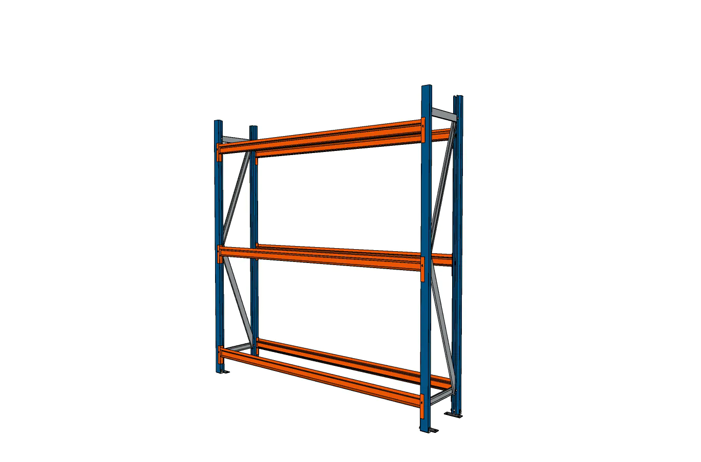 1,85 M BANDENSTELLING 2,5 M HOOG MET 3 NIVEAU'S VAN 0,4 M DIEP - Afbeelding 2