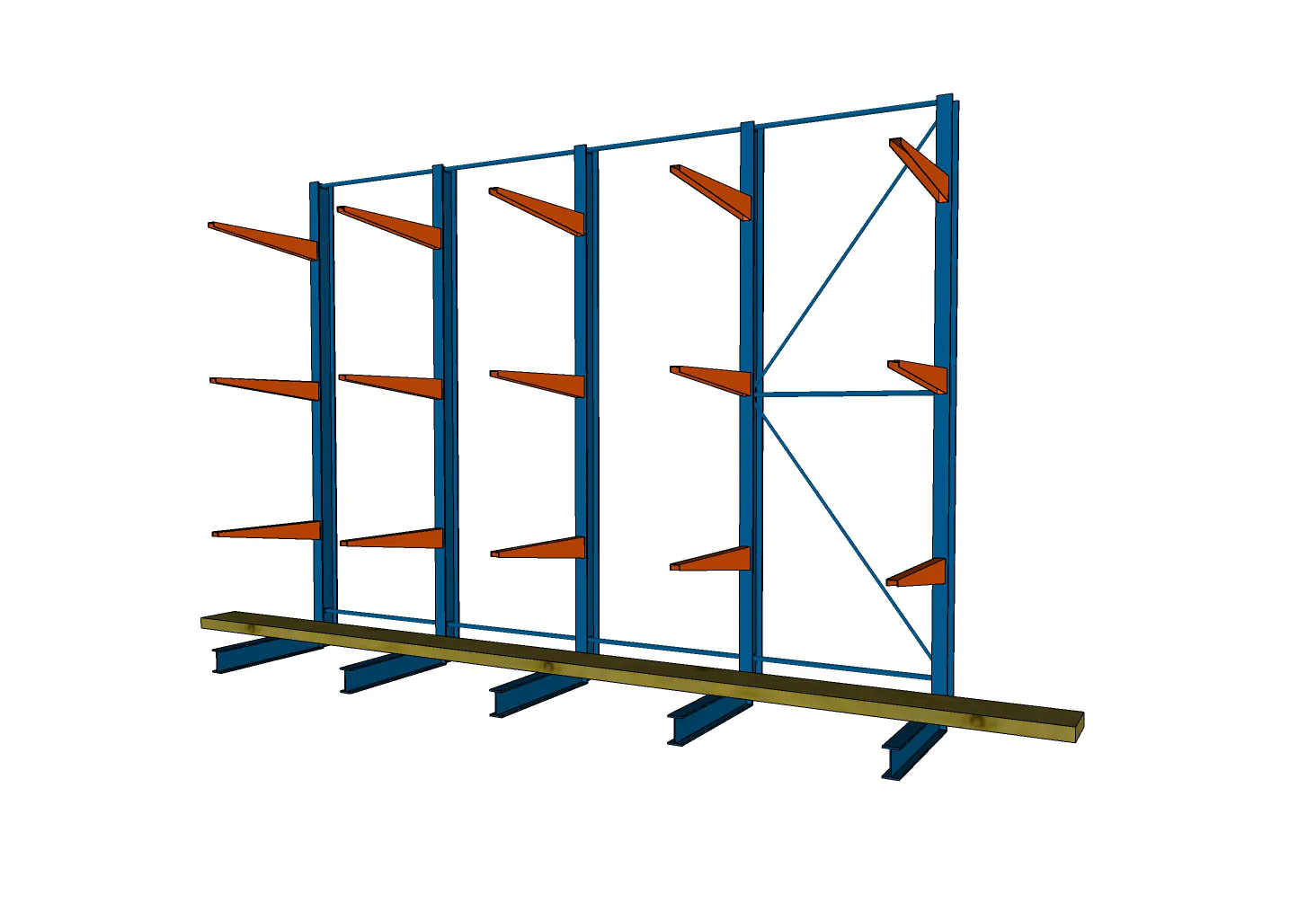 3 M DRAAGARMSTELLING 2 M HOOG MET 15 ARMEN VAN 250 KG PER ARM 3 M DRAAGARMSTELLING 2 M HOOG MET 15 ARMEN VAN 250 KG PER ARM - Afbeelding 2