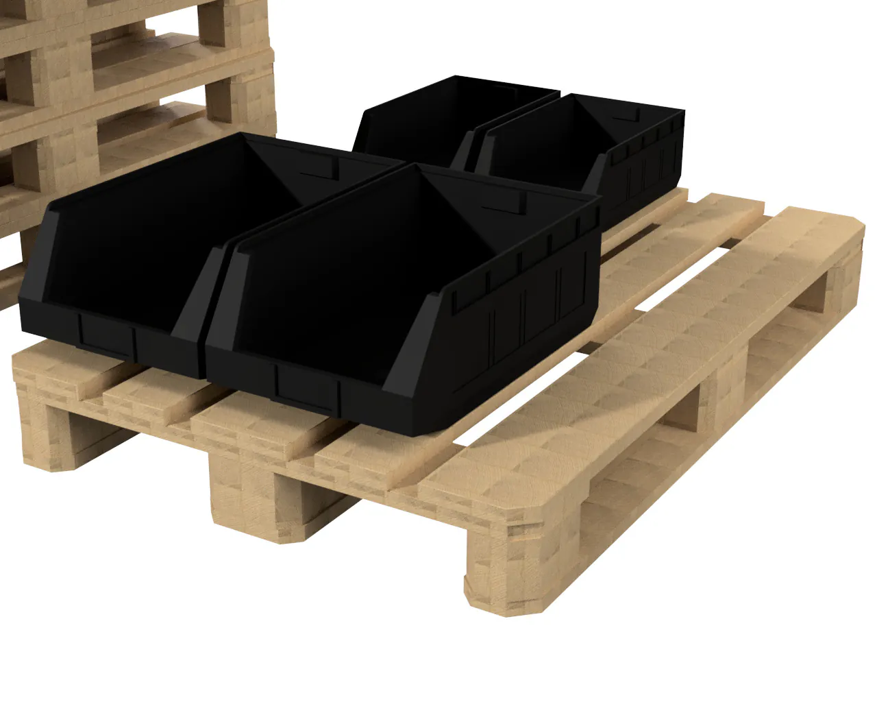 Palletstelling magazijn bakken