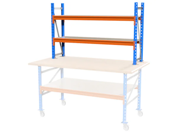 BOVENBOUW MET 2 NIVEAUS VOOR INPAKTAFEL, 1,9 M BREED 1 M HOOG EN 0,4 M DIEP - Afbeelding 2