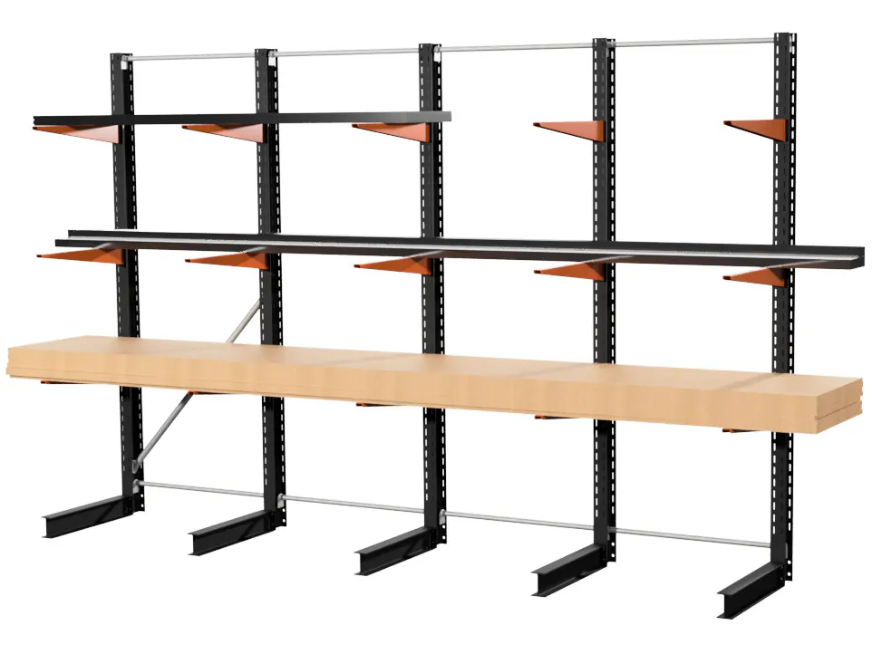 3 M DRAAGARMSTELLING 2 M HOOG MET 15 ARMEN VAN 250 KG PER ARM 12 0,75 m