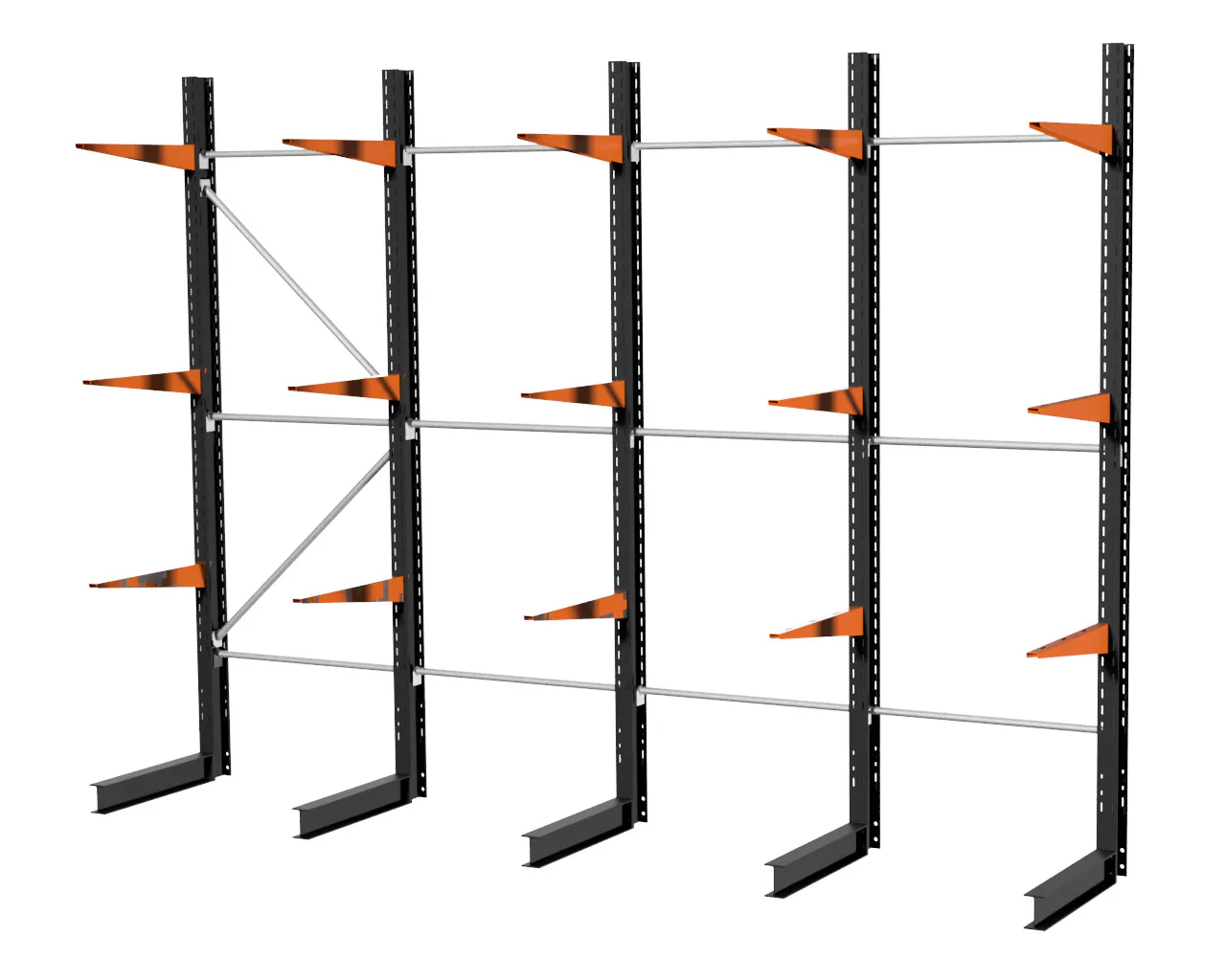4 M DRAAGARMSTELLING 2 M HOOG MET 18 ARMEN VAN 250 KG PER ARM ENKELZIJDIG