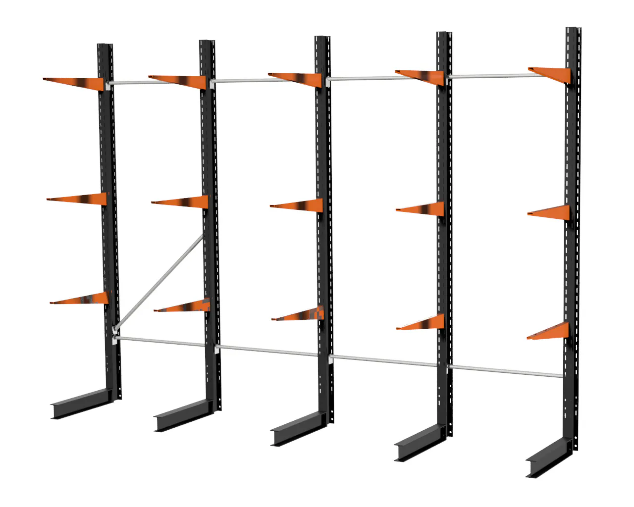 4 M DRAAGARMSTELLING 2 M HOOG MET 18 ARMEN VAN 250 KG PER ARM ENKELZIJDIG
