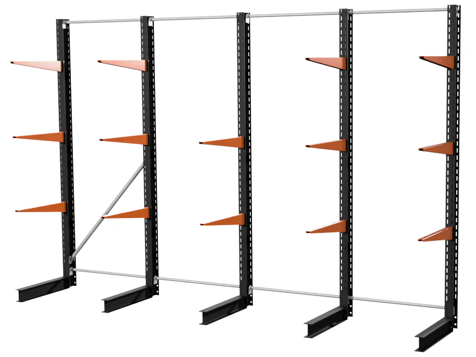 4 M DRAAGARMSTELLING 2 M HOOG MET 15 ARMEN VAN 250 KG PE88R ARM 12 0,75 m