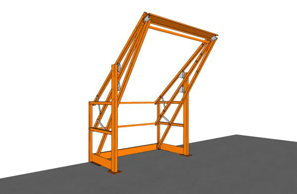 KANTELHEK VOOR PALLETOPSTEEKPLAATS, MAXIMALE INZETBREEDTE 2.5M - Afbeelding 5