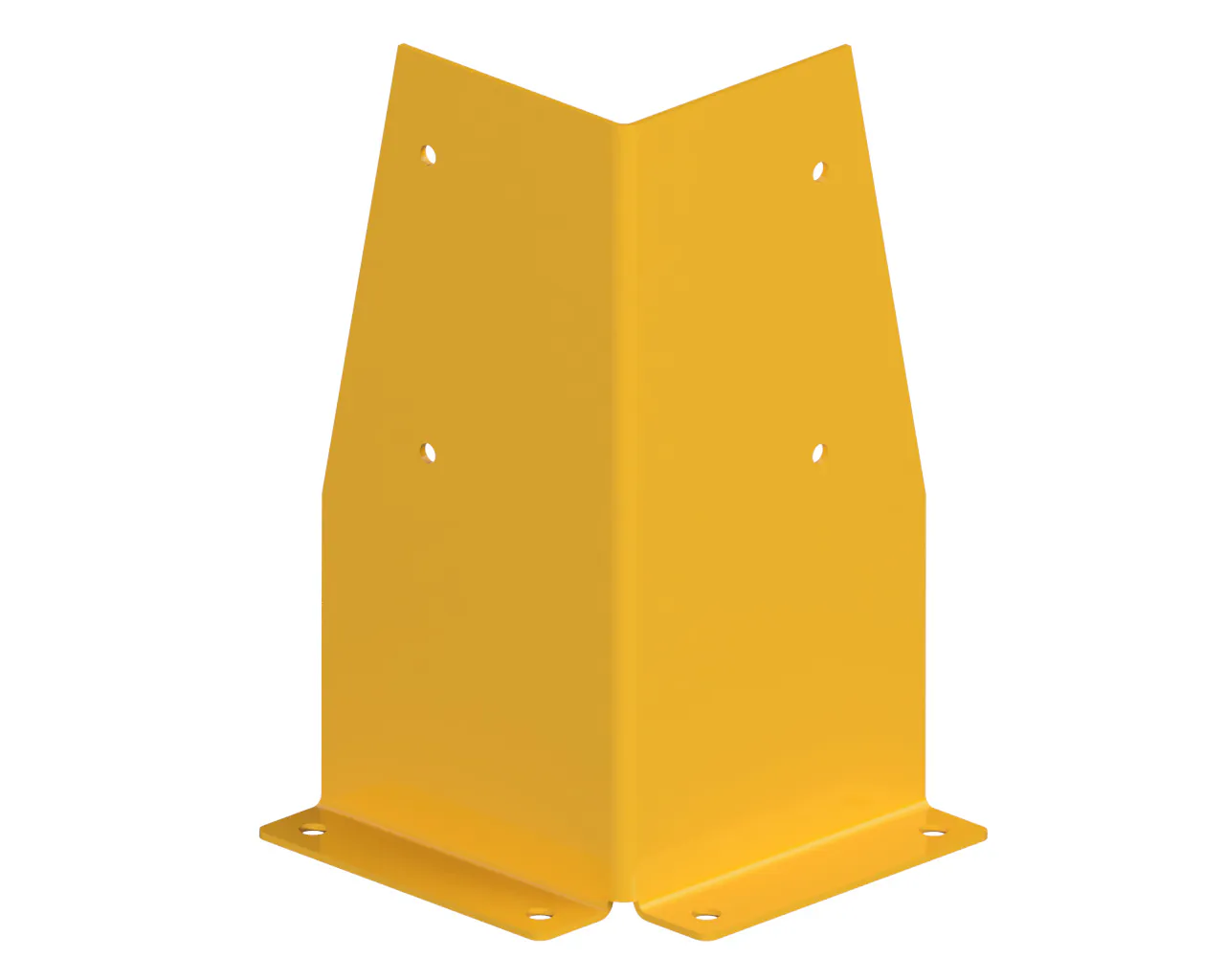STALEN HOEKBESCHERMER, HOOGTE 0,40 M, KLEUR GEEL Stalen hoekbeschermer Hoogte 04,m kleur geel